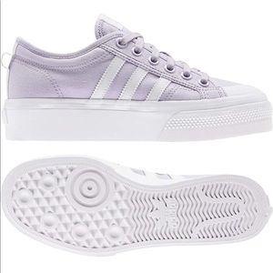 Adidas Nizza platform sneaker in lilac